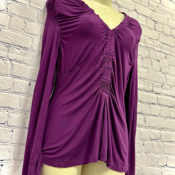 Design History Women's Purple Long Sleeved Blouse Size Large - Picture 7 of 7